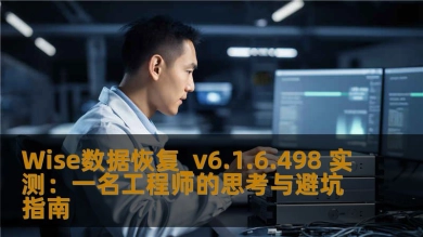 Wise数据恢复_v6.1.6.498 实测：一名工程师的思考与避坑指南