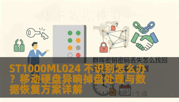 ST1000ML024 不识别怎么办？移动硬盘异响掉盘处理与数据恢复方案详解
