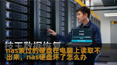 nas装过的硬盘在电脑上读取不出来，nas硬盘坏了怎么办
