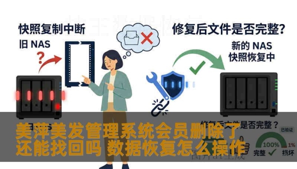 美萍美发管理系统会员误删后如何恢复？本文从真实故障案例出发，详解操作步骤、风险提醒与数据恢复方案，帮助门店减少损失。