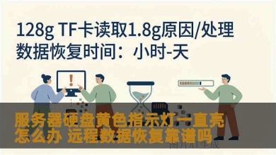 服务器硬盘黄色指示灯一直亮怎么办 远程数据恢复靠谱吗