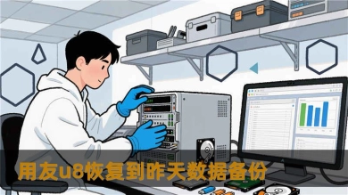 用友u8恢复到昨天数据备份