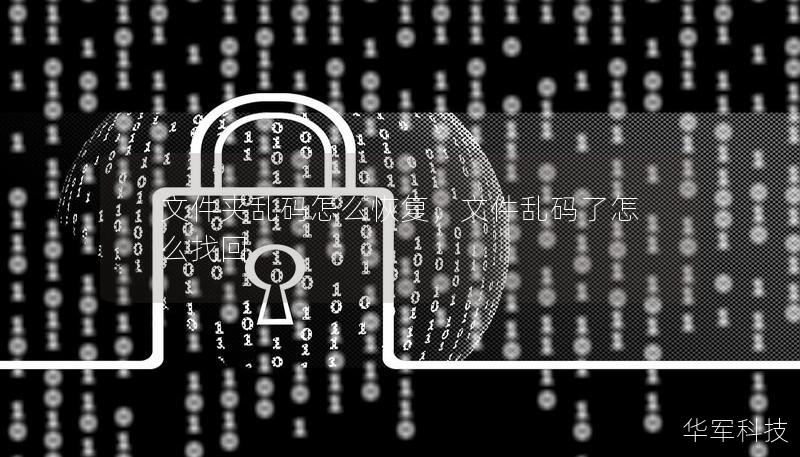 文件夹乱码怎么恢复，文件乱码了怎么找回