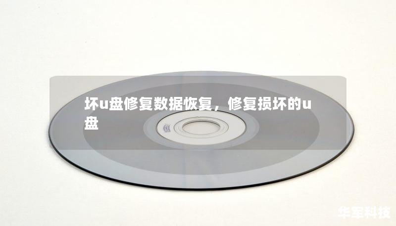 坏u盘修复数据恢复，修复损坏的u盘