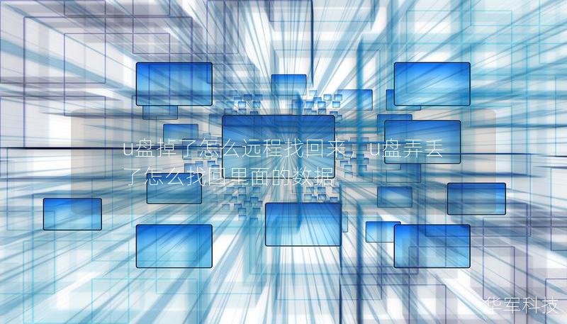 u盘掉了怎么远程找回来，u盘弄丢了怎么找回里面的数据