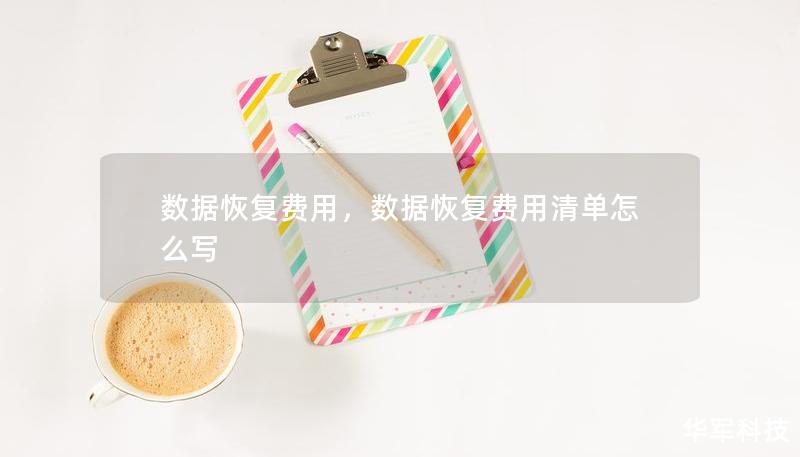 数据恢复费用，数据恢复费用清单怎么写