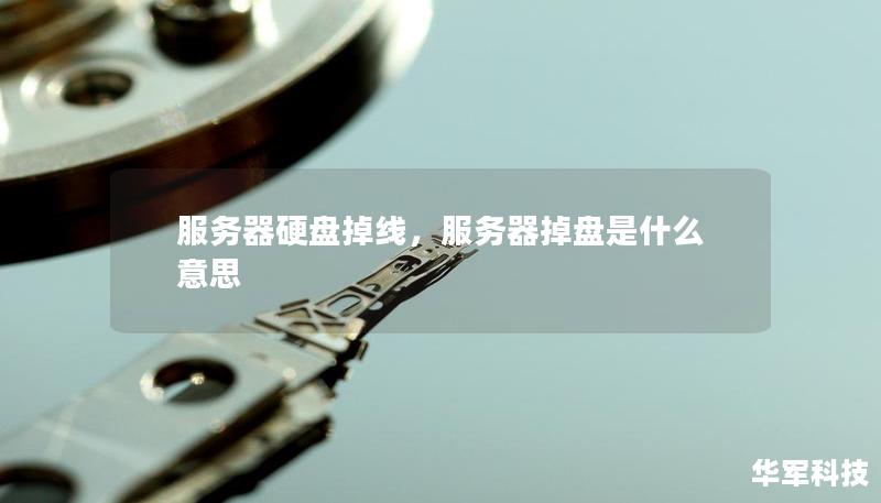 服务器硬盘掉线，服务器掉盘是什么意思