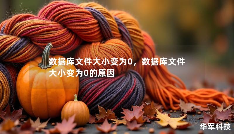 数据库文件大小变为0，数据库文件大小变为0的原因