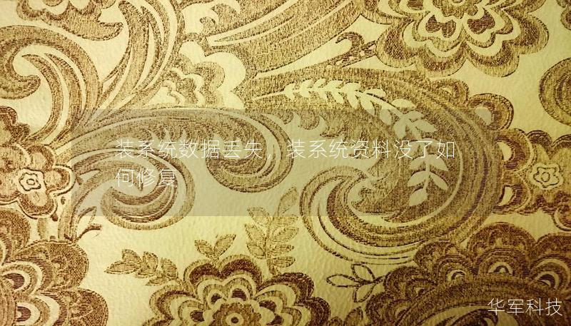 装系统数据丢失,装系统资料没了如何修复 装系统数据丢失,装系统资料没了如何修复