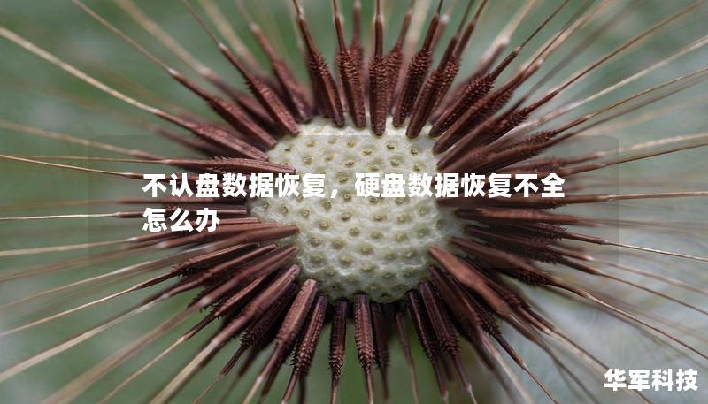 不认盘数据恢复，硬盘数据恢复不全怎么办