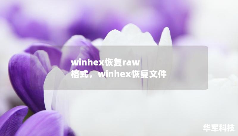 winhex恢复raw 格式，winhex恢复文件