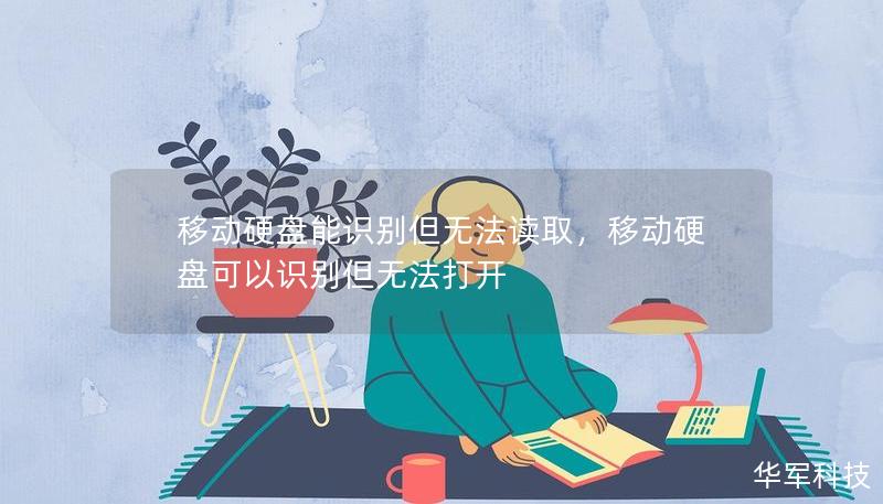 移动硬盘能识别但无法读取，移动硬盘可以识别但无法打开