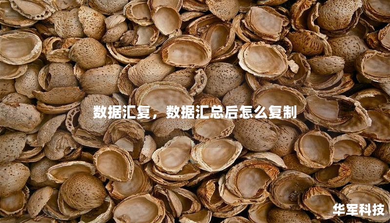 数据汇复，数据汇总后怎么复制