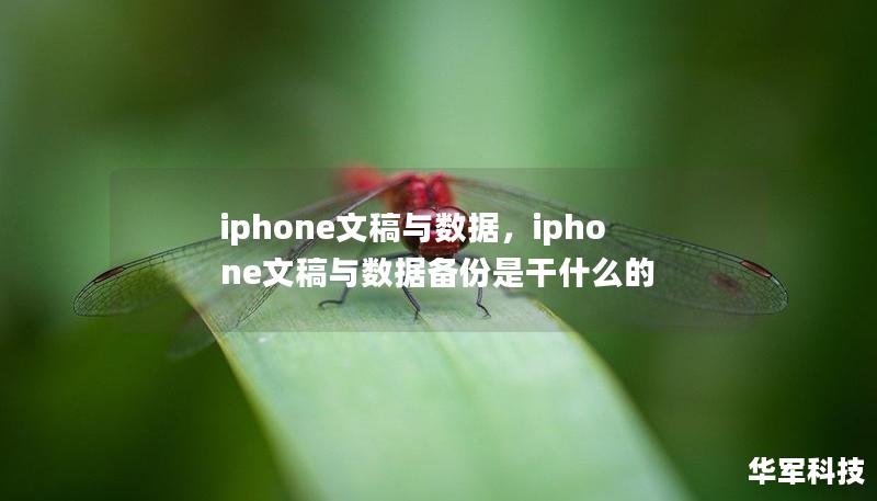 iphone文稿与数据，iphone文稿与数据备份是干什么的