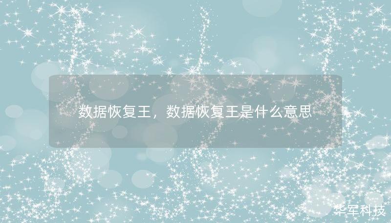 数据恢复王，数据恢复王是什么意思