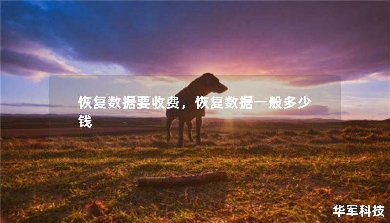 恢复数据要收费，恢复数据一般多少钱