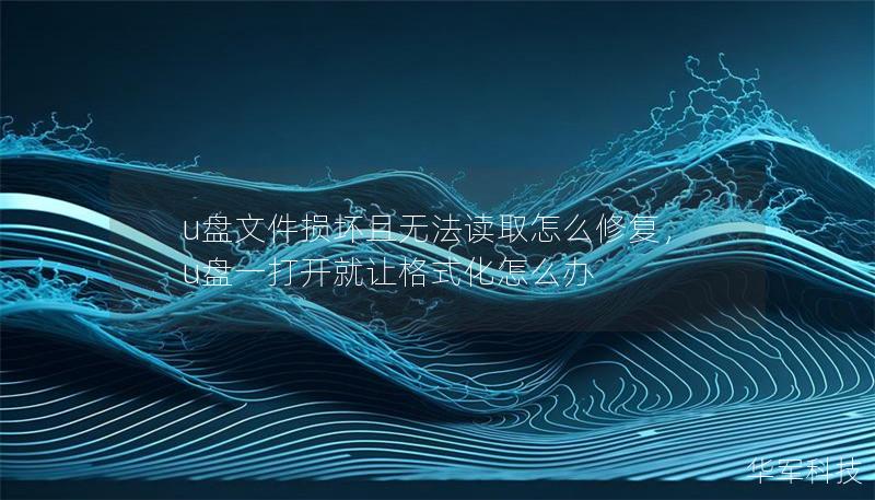 u盘文件损坏且无法读取怎么修复，u盘一打开就让格式化怎么办