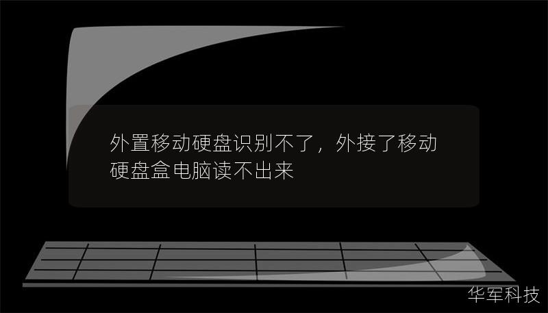 外置移动硬盘识别不了,外接了移动硬盘盒电脑读不出来 外置移动硬盘识别不了,外接了移动硬盘盒电脑读不出来