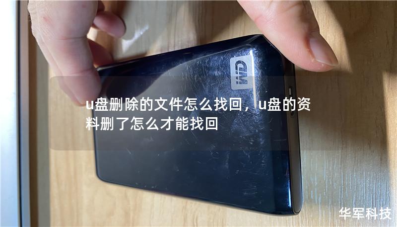 u盘删除的文件怎么找回，u盘的资料删了怎么才能找回