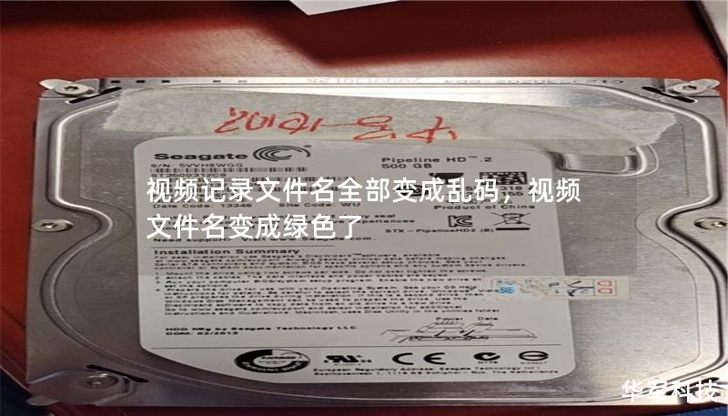 视频记录文件名全部变成乱码,视频文件名变成绿色了 视频记录文件名全部变成乱码,视频文件名变成绿色了