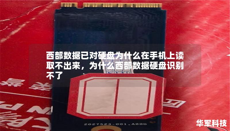 西部数据已对硬盘为什么在手机上读取不出来，为什么西部数据硬盘识别不了