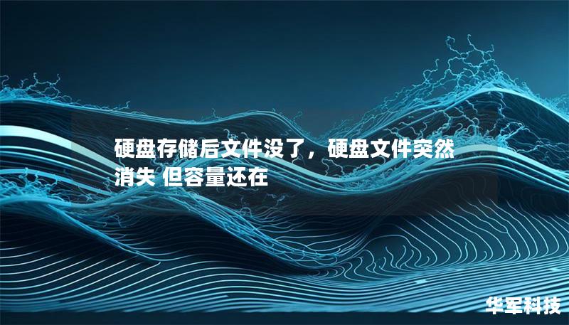 硬盘存储后文件没了,硬盘文件突然消失 但容量还在 硬盘存储后文件没了,硬盘文件突然消失 但容量还在