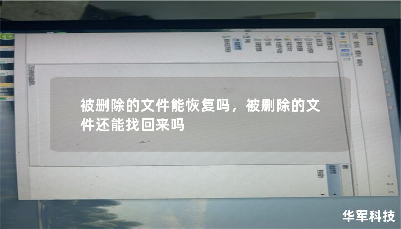 被删除的文件能恢复吗,被删除的文件还能找回来吗 被删除的文件能恢复吗,被删除的文件还能找回来吗