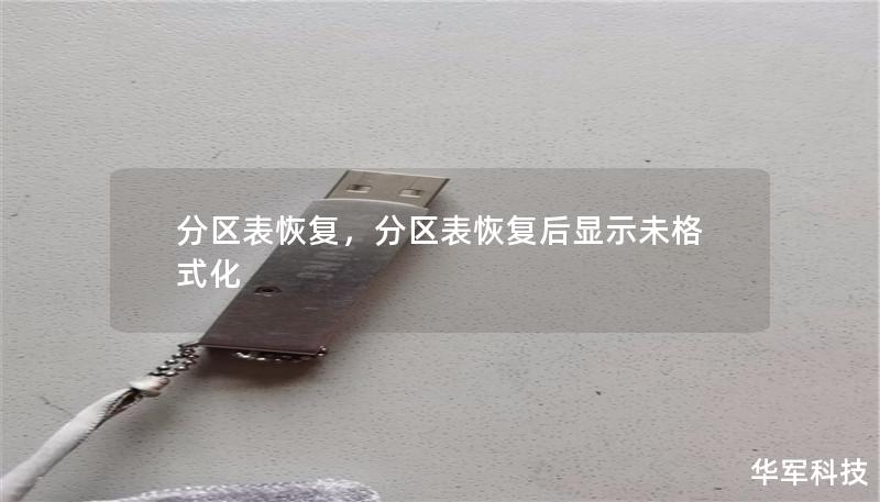 分区表恢复,分区表恢复后显示未格式化 分区表恢复,分区表恢复后显示未格式化