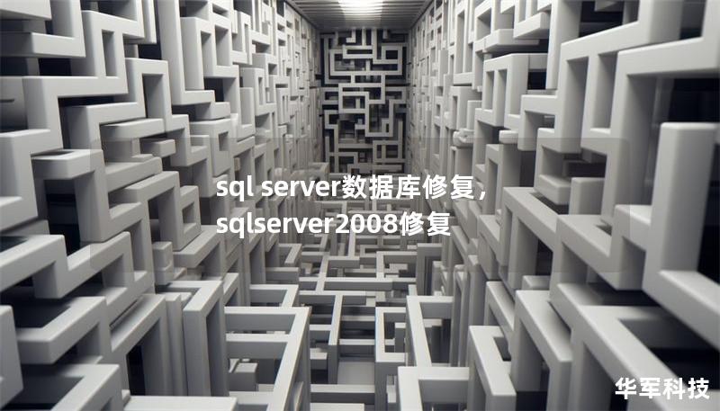 sql server数据库修复，sqlserver2008修复