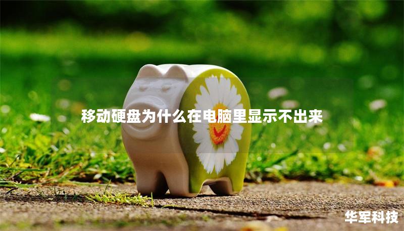 移动硬盘为什么在电脑里显示不出来 移动硬盘为什么在电脑里显示不出来