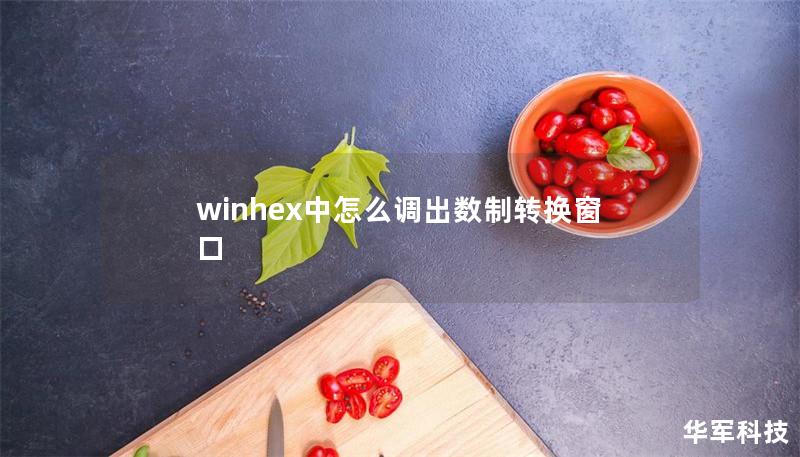 winhex中怎么调出数制转换窗口 winhex中怎么调出数制转换窗口