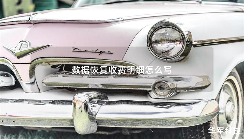 数据恢复收费明细怎么写 数据恢复收费明细怎么写