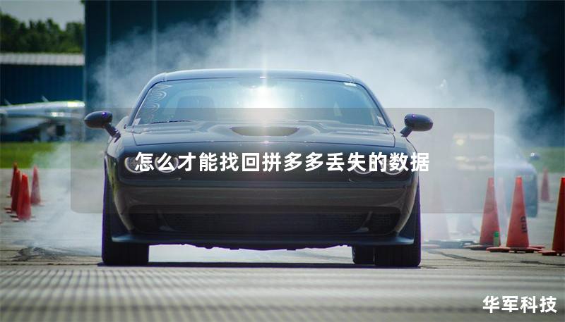 怎么才能找回拼多多丢失的数据 怎么才能找回拼多多丢失的数据