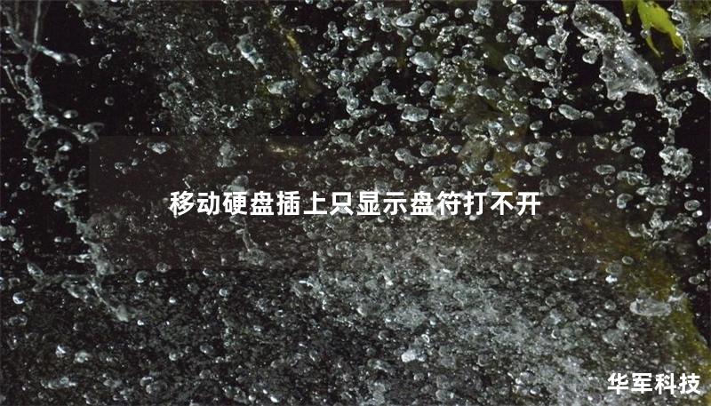 移动硬盘插上只显示盘符打不开