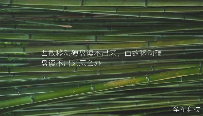 西数移动硬盘读不出来,西数移动硬盘读不出来怎么办 西数移动硬盘读不出来,西数移动硬盘读不出来怎么办