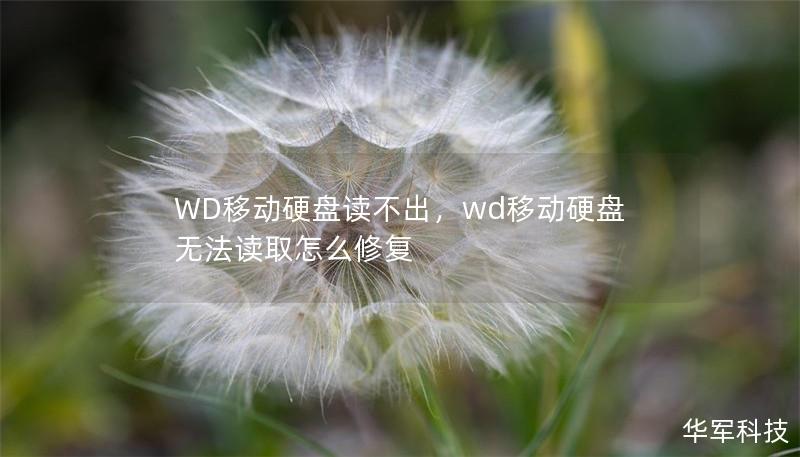 WD移动硬盘读不出，wd移动硬盘无法读取怎么修复