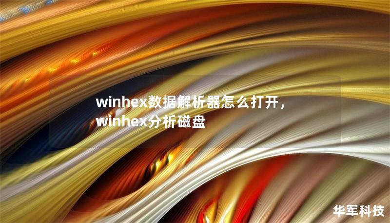 winhex数据解析器怎么打开，winhex分析磁盘