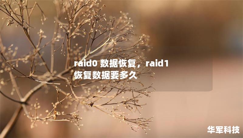 raid0 数据恢复，raid1恢复数据要多久