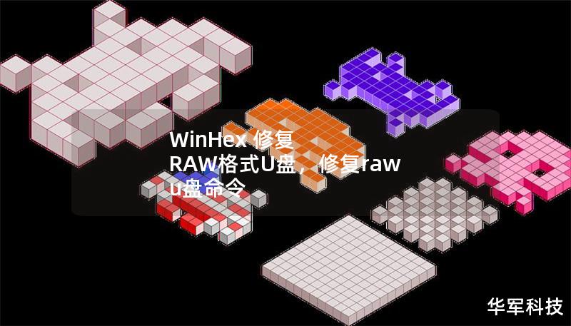WinHex 修复 RAW格式U盘，修复raw u盘命令
