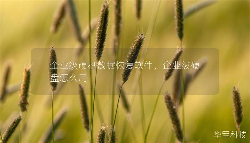 企业级硬盘数据恢复软件，企业级硬盘怎么用