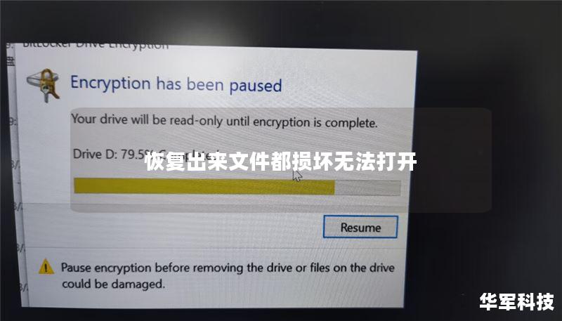 本文将详细介绍如何恢复损坏文件，包括实用的操作方法、真实案例分析以及常见问题解答，帮助用户解决文件无法打开的问题。