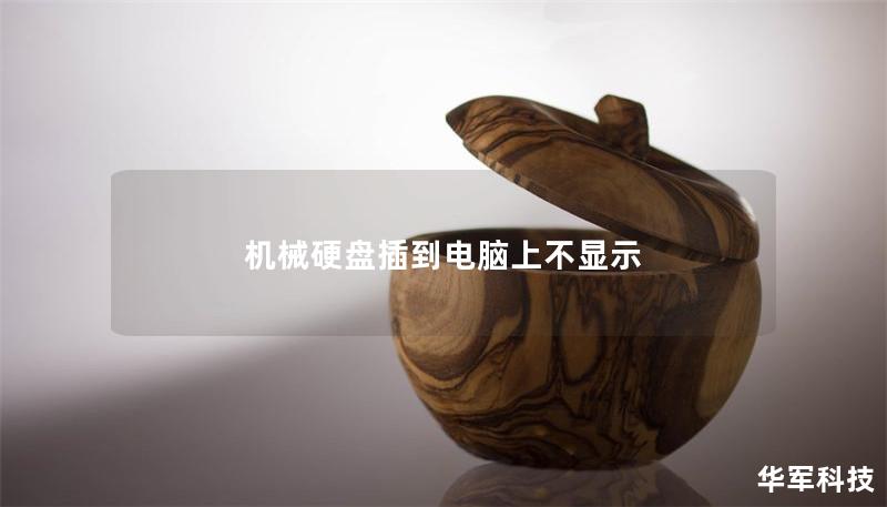 机械硬盘插到电脑上不显示