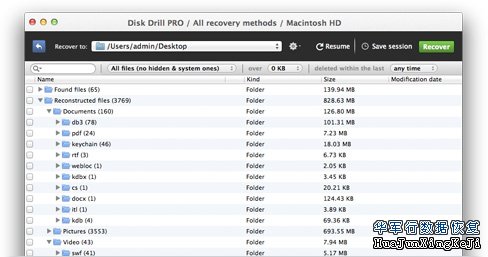苹果机MAC文件误删除数据恢复
